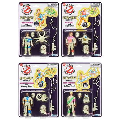 Ghostbusters Kenner Classics Ecto‑Glow Heroes Collector’s Set (4‑Pack)