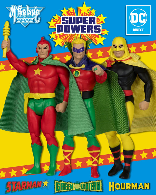 [PRE-ORDER] Green Lantern/Hourman/Starman (DC Super Powers) 3-Pack 4.5" Figures (