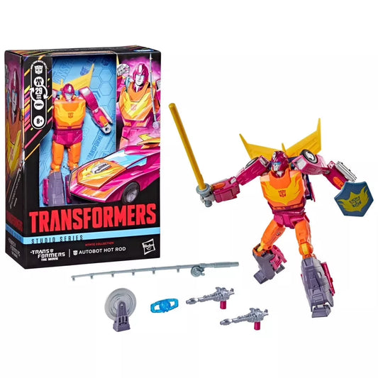 Transformers Studio Series MTMTE Collection Autobot Hot Rod Voyager Class Action Figure – The Transformers: The Movie