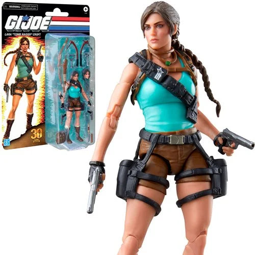 G.I. Joe Classified Series Retro Cardback Lara Croft Tomb Raider 6" Action Figure – Substandard Card