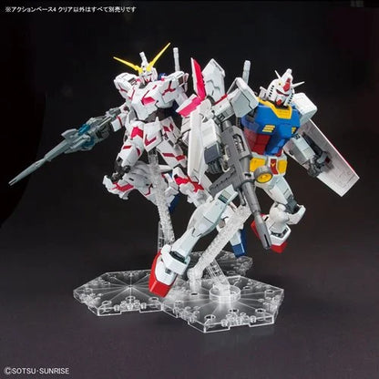 Bandai Spirits Action Base 4 Clear 1:100 Scale Gundam Model Kit Display Stand