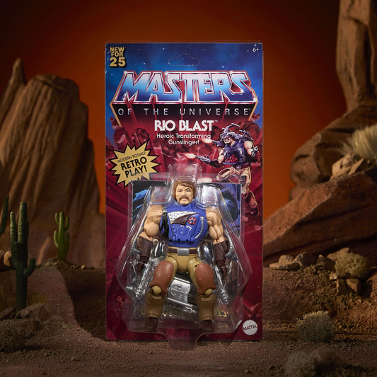 Masters of the Universe Origins Rio Blast Action Figure – Retro MOTU Collectible