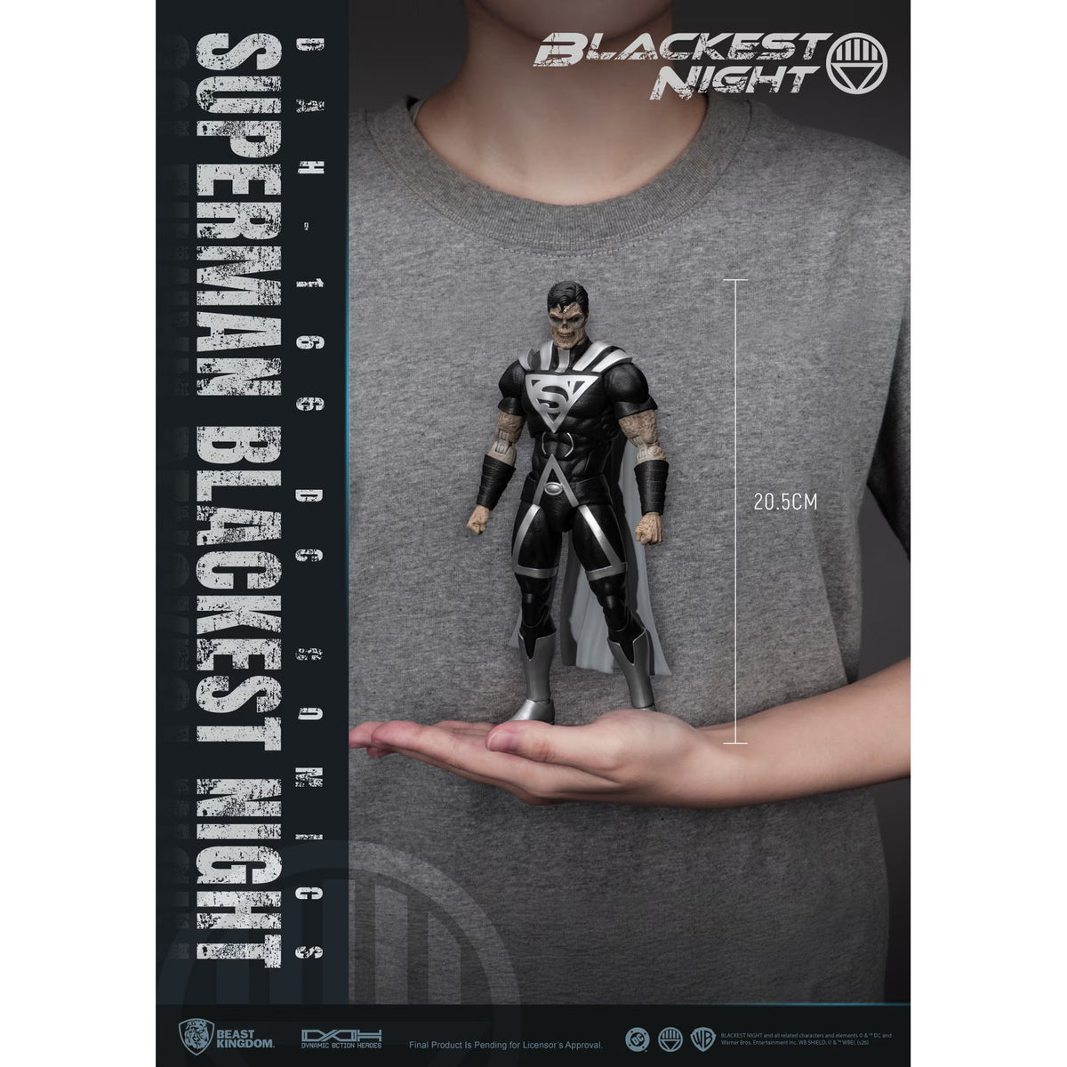 Beast Kingdom DC Comics Superman Blackest Night DAH-166 8" Action Figure