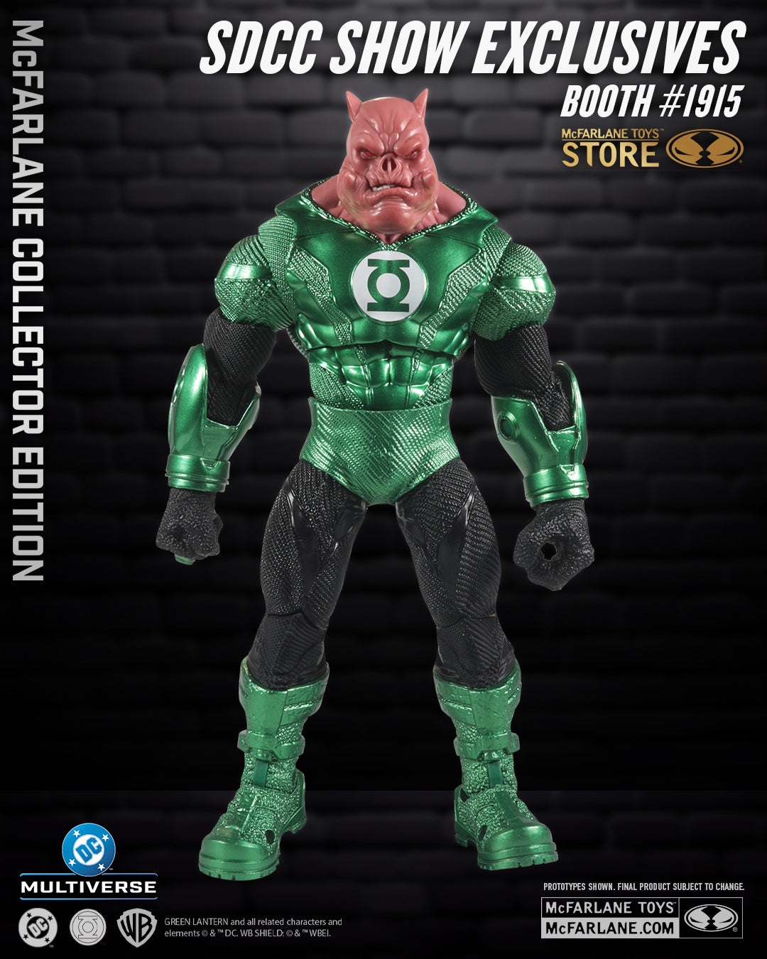 DC Multiverse Kilowog (Green Lantern) McFarlane Collector Edition #64 SDCC 2026 Exclusive Action Figure – Damaged Packaging