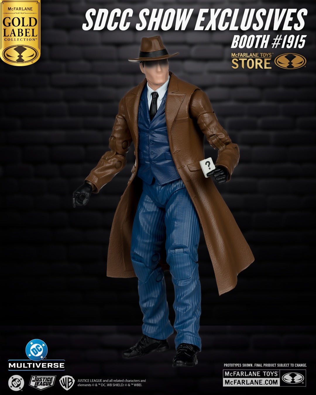 DC Multiverse The Question DC Classics Gold Label SDCC 2026 Exclusive 7-Inch Action Figure