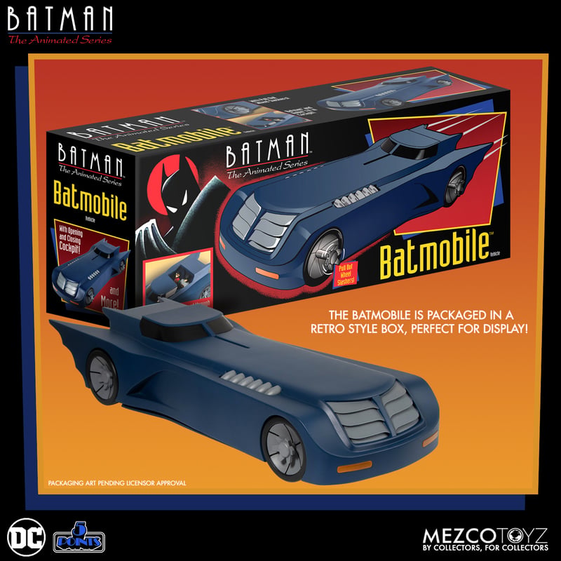 Mezco 5 Points Batman: The Animated Series Batmobile Vehicle
