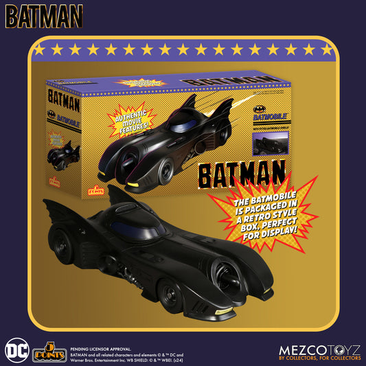 Mezco Batman (1989) Batmobile 5 Points Vehicle – DC Comics