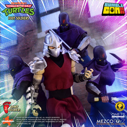 Mezco One:12 Collective TMNT Foot Soldiers Army Builder Set – Cartoon Version